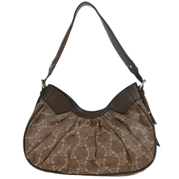 Celine Brown Macadam Shoulder Bag YS S0/36 196261 - Picture 2 of 10